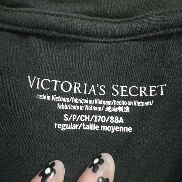 Victoria's Secret Black Pajama Top - Picture 3 of 3